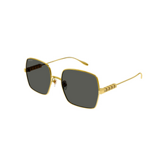 Gucci Sunglass Woman Gold Grey GG1434S-001