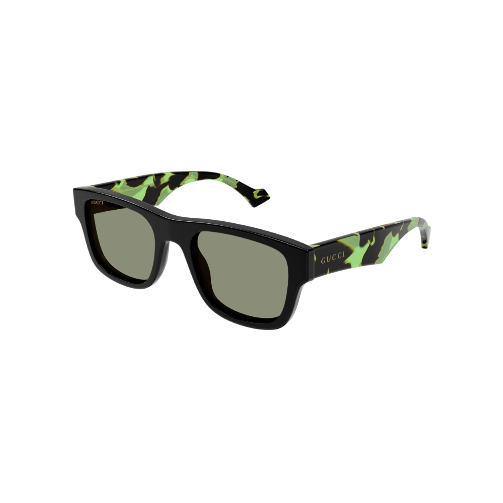 Gucci Sunglass Man Black Havana Green GG1427S-005