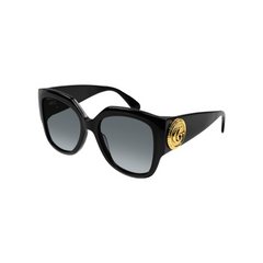 Gucci Sunglass Woman Black Grey GG1407S-001