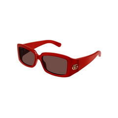 Gucci Sunglass Woman Burgundy Brown GG1403SK-003