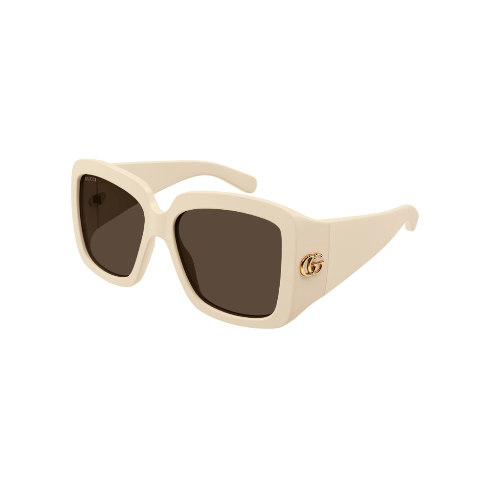 Gucci Sunglass Woman Ivory Brown GG1402S-004