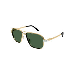 Cartier Sunglass Man Gold Green CT0424S-002