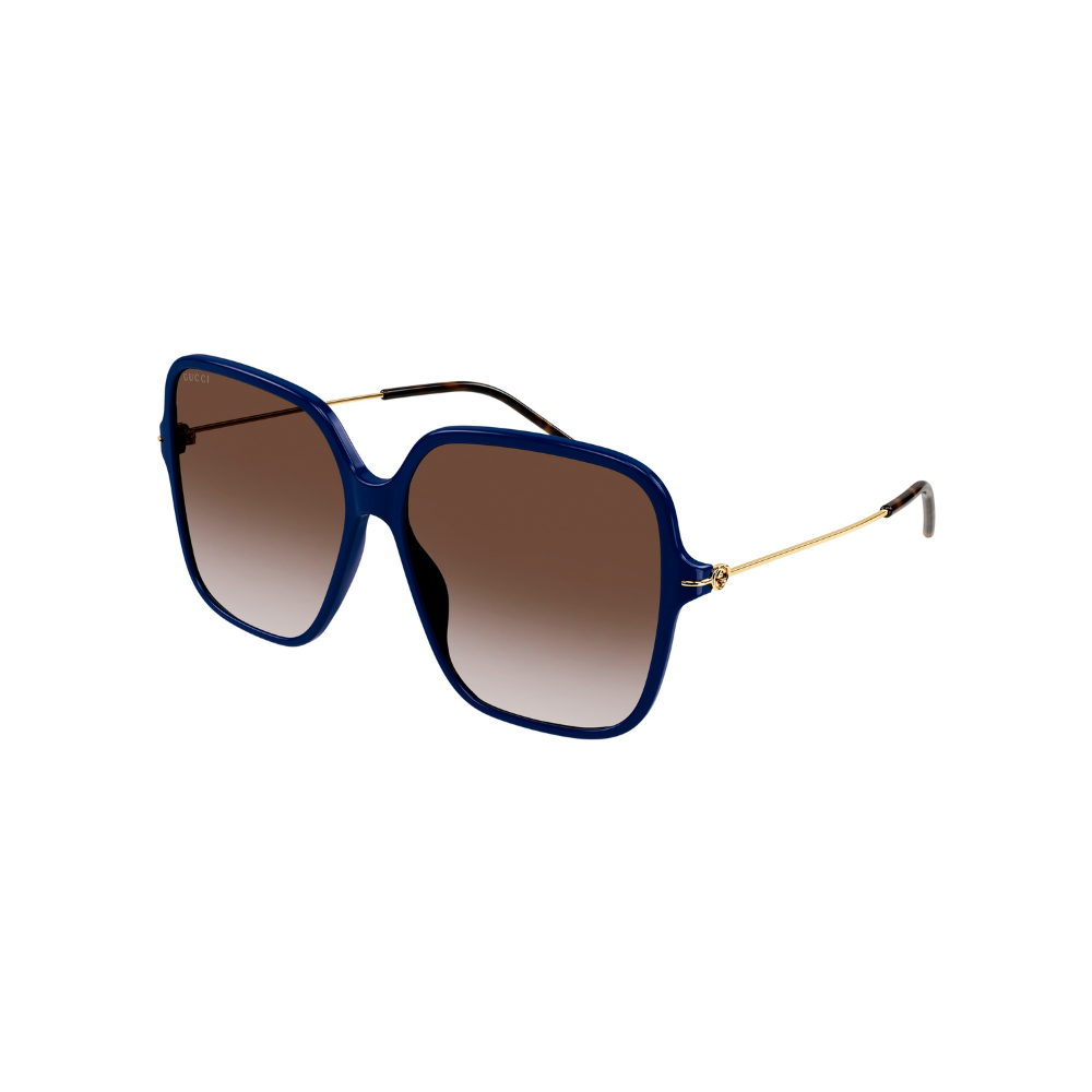 Gucci Sunglass Woman Blue Gold Red GG1267S-004