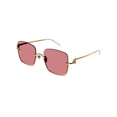 Gucci Sunglass Woman Gold Red GG1279S-003