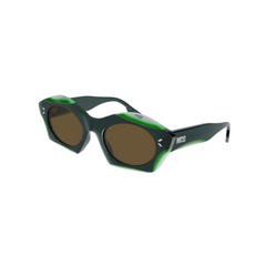 Mcq Sunglass Woman Green Brown MQ0341S-003