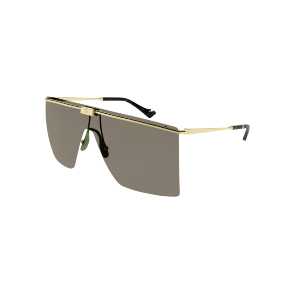 Gucci Sunglass Man Gold Brown GG1096S-002