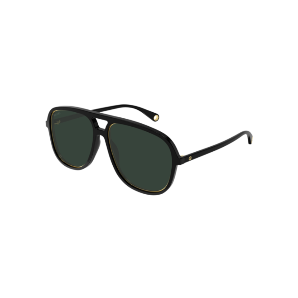 Gucci Sunglass Woman Black Green GG1077S-002