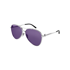 Balenciaga Sunglass Unisex Silver Violet BB0167S-004