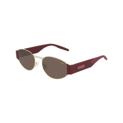 Puma Sunglass Woman Gold Burgundy Brown PU0284S-002