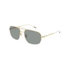 Montblanc Sunglass Man Gold Green MB0109S-002