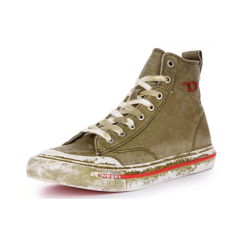 Diesel Y02879P4751 Mens S-Athos Mid Sneakers Olive