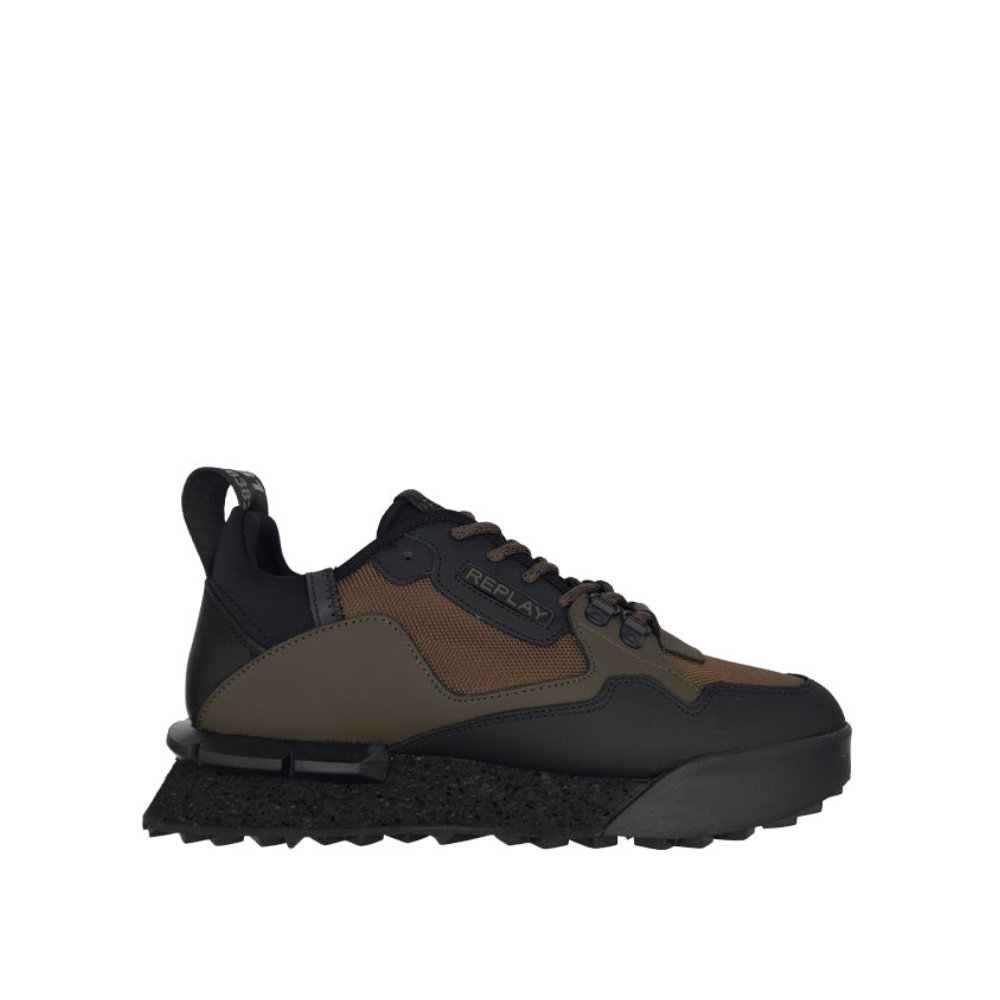 Replay Mens Field Speed24 Shoes Black Olive