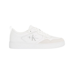 Calvin Klein Ym005742 Mens Ftw Basket Low Lth Shoe White