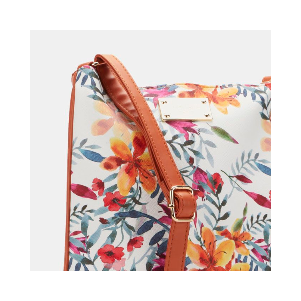 Pierre Cardin Aasha Floral Crossbody Floral  Orange