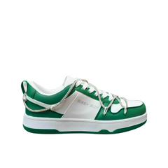 Sissyboy Sh891 Diamond Twirl Colourblock Sneakers Green And White