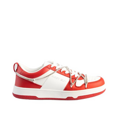 Sissyboy Sh891 Diamond Twirl Colourblock Sneakers Red And White