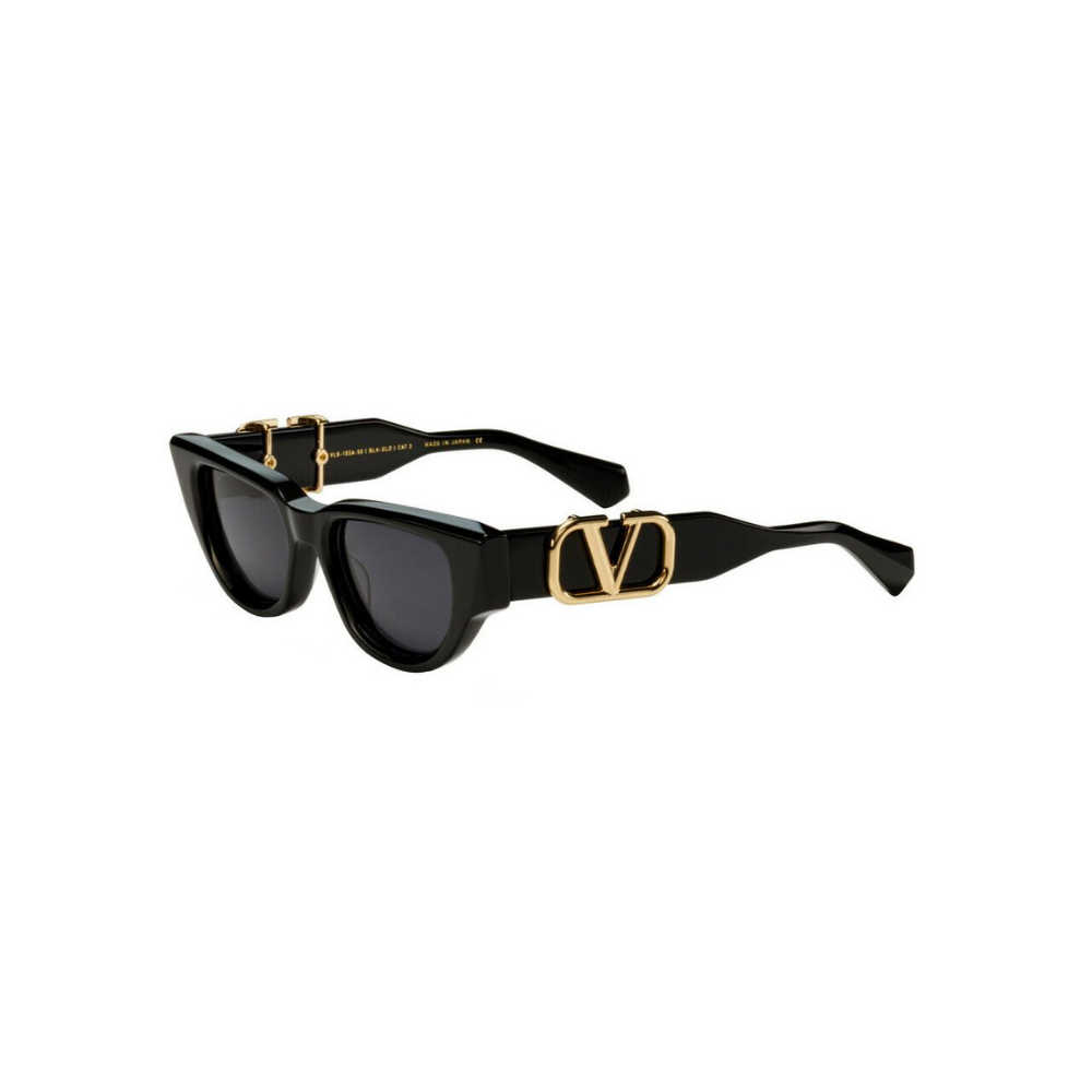 Valentino Sunglasses 103A 50 Blk/Gld V-Due