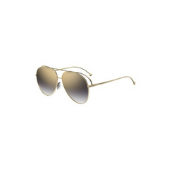 Fendi Sunglasses Gold Frme Gold Mirr Lens