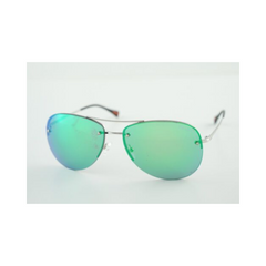 Prada Sunglasses Sport Gunmtl Frme Green/Blue Mirr