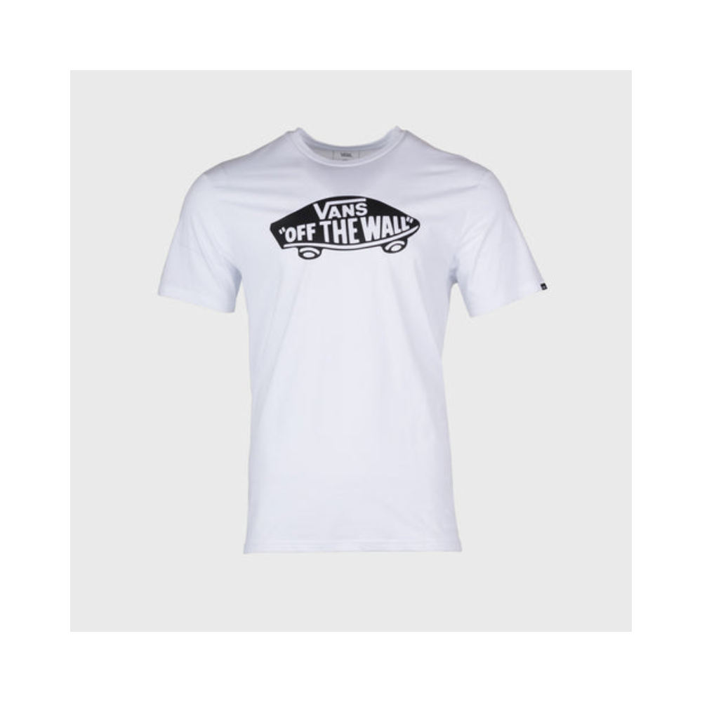 Vans Vn00004X Mens Classic Off-The-Wall Ss Tee White And Black