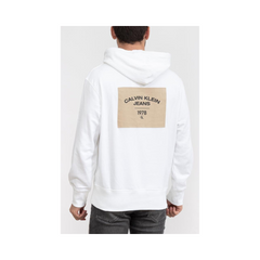 Calvin Klein Canvas Curve Graphic Hoodie J324228 White