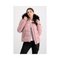 Alpha 108004 Womens Hooded Puffer Jacket Pink