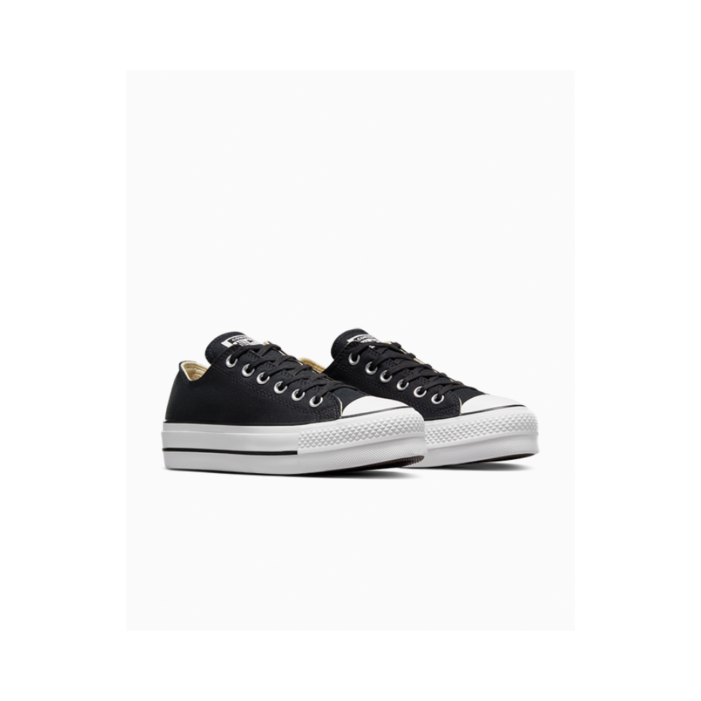 Converse 560250C Womens Ctas Lift Low Canvas Shoes Black And White