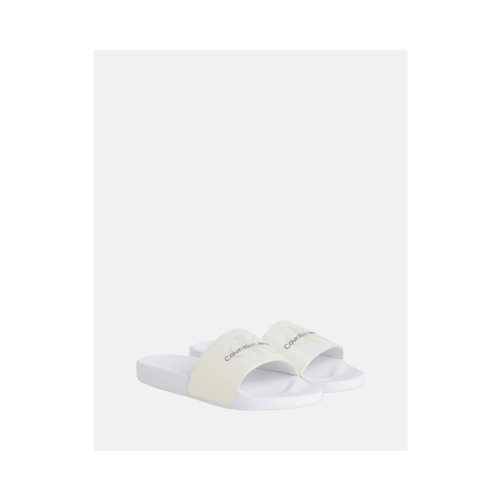 Calvin Klein Yw012431 Womens Ck Ny Pearl Slides White