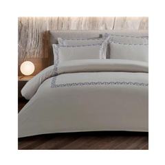 Egyptian Cotton Co T400 Corda Duvet Silver