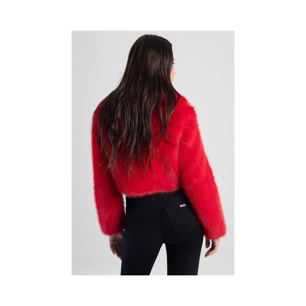 Sissyboy J30300 Full Fur Bolero Jacket Red