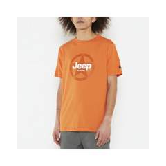 Jeep Jms23017 Mens Logo/Icon Strong Tee Orange