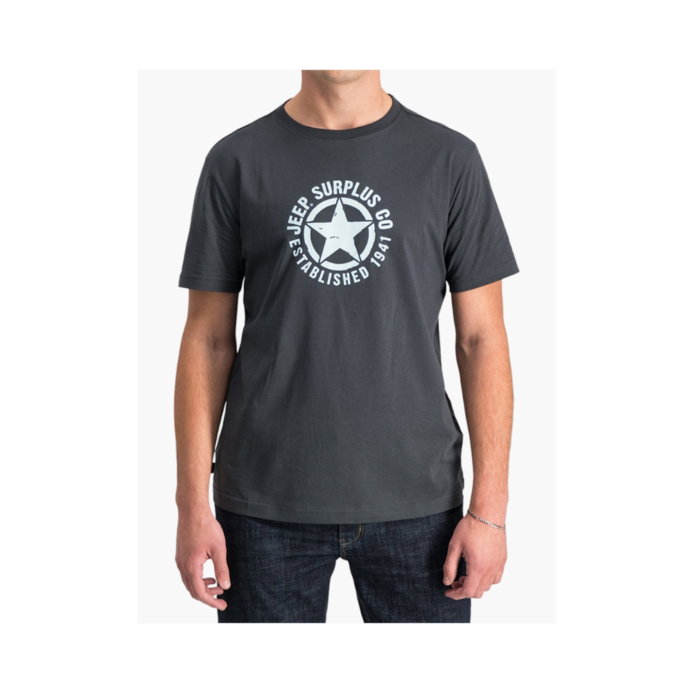 Jeep M Star Icon Print Tee Jmic23213 Charcoal