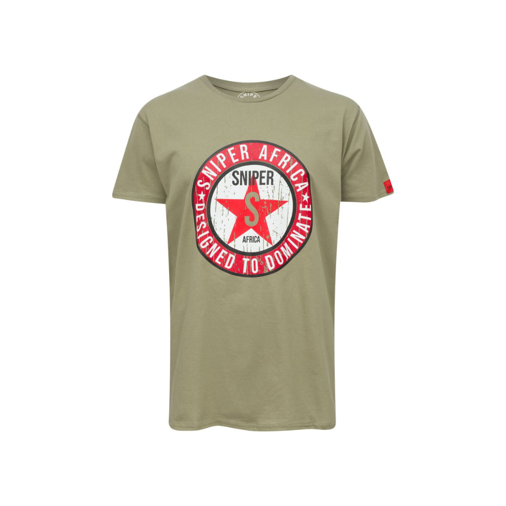 Sniper Kst Star T-Shirt  Khaki