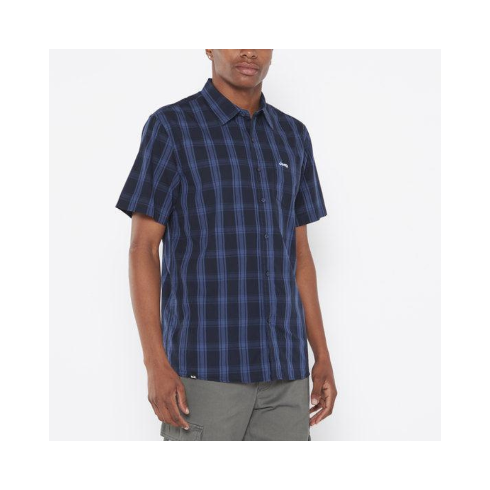 Jeep M Short Sleeve Yarn Dted Check