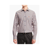 Polo Mens Stripe Ls Shirt Navy