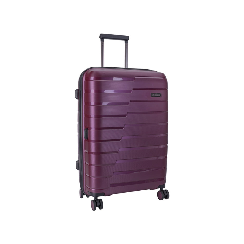 Cellini Microlite Trolley Case 4 Wheels Purple