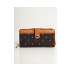 Polo New Iconic Zip Around Purse Brown