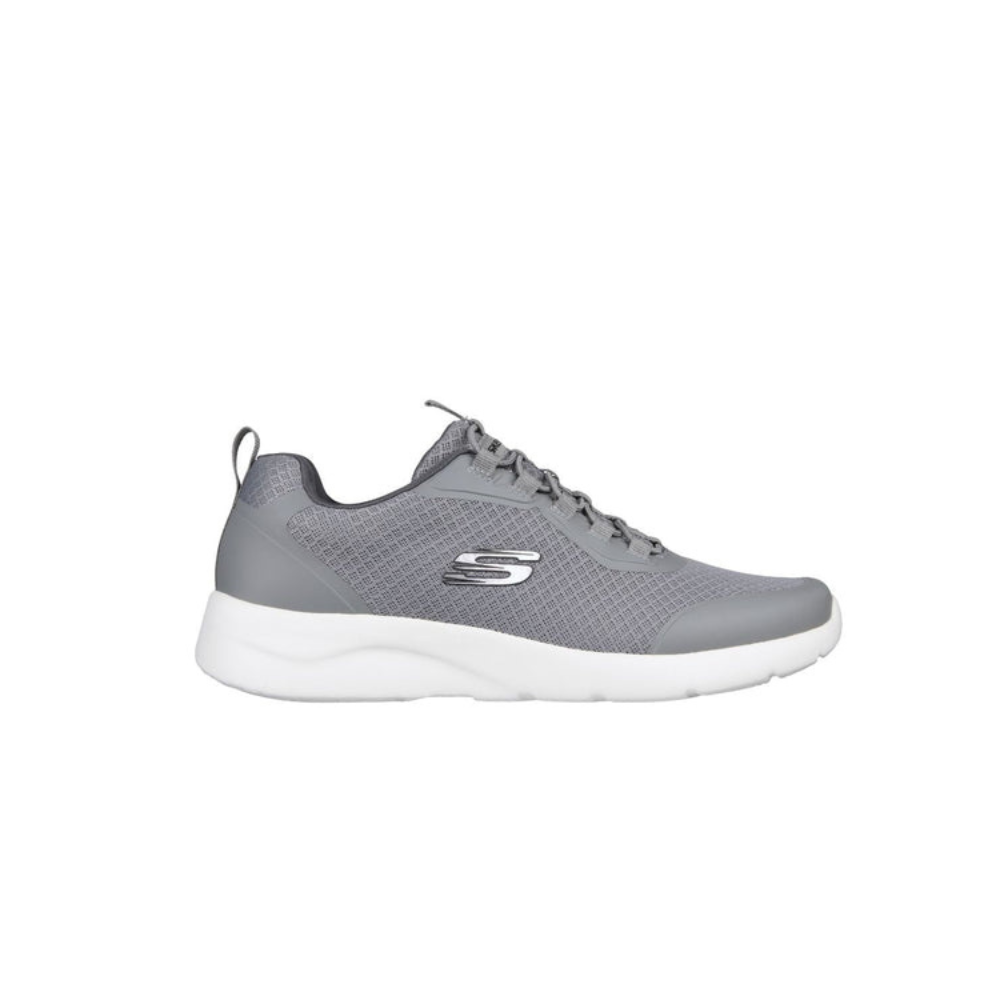 Skechers 894133 Mens Dynamite 2.0 Shoes Grey And White