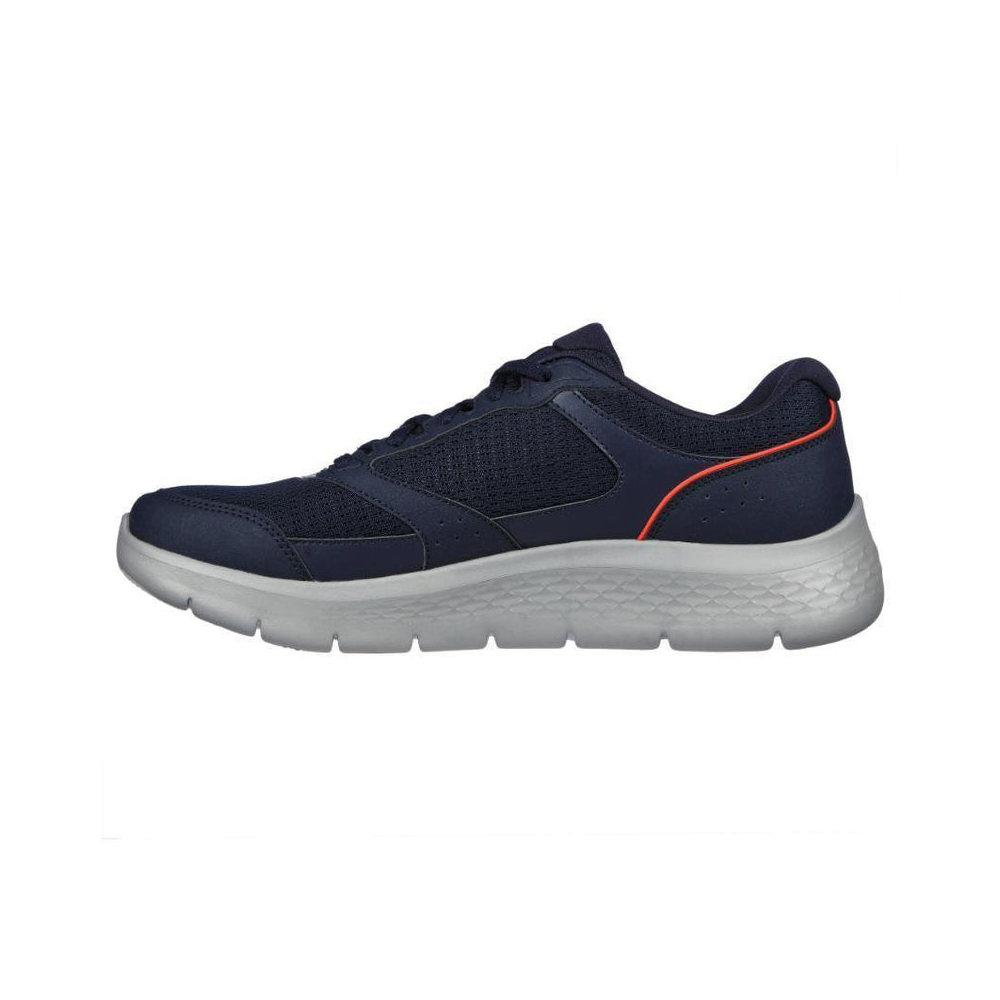 Skechers 216480 Mens Go Walk Flex Shoes Navy Orange