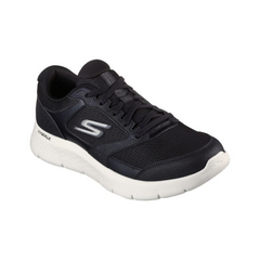 Skechers 216480 Mens Go Walk Flex Shoes Black And White