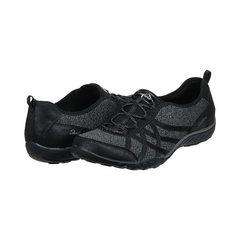 Skechers 100217 Womens Breathe-Easy Shoes Black
