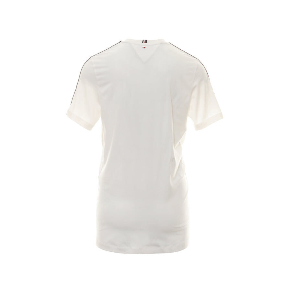 Tommy Hilfiger Mw32642 Msw Trim Tape S/S Tee Off White