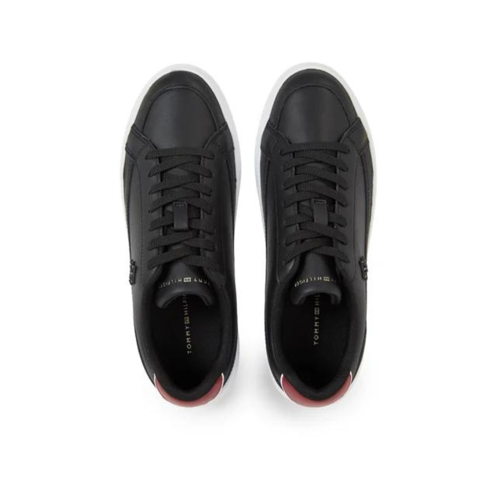 Tommy Hilfiger Fw07568 Ftw Th Elevated Court Sneaker Black