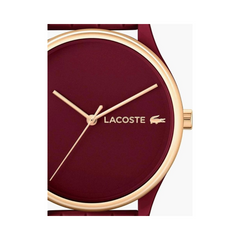 Lacoste Burgandy Lds Rose Watch