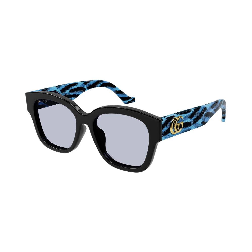 Gucci Gg1550Sk 003 Shiny Black Blue