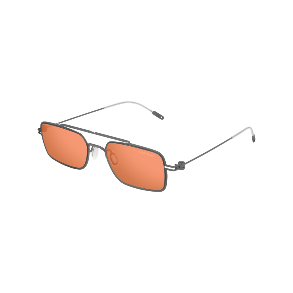 Montblanc Sunglass Man Ruthenium Orange MB0051S-002