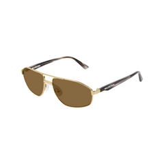 Balenciaga Sunglass Unisex Gold Havana Brown BB0012S-002