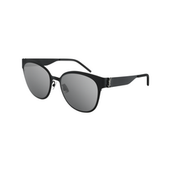 Saint Laurent Sunglass Woman Black Silver SL M42-004