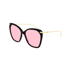 Gucci Sunglass Woman Black Gold Pink GG0510S-002