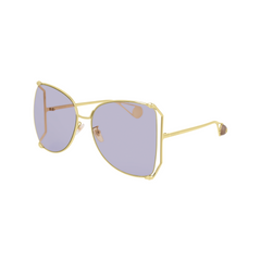 Gucci Sunglass Woman Gold Violet GG0252S-013